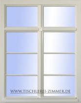 denkmalgerechte Holzfenster in Weiß