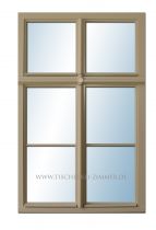 denkmalgerechte Holzfenster mit Kreuzstock Knoten